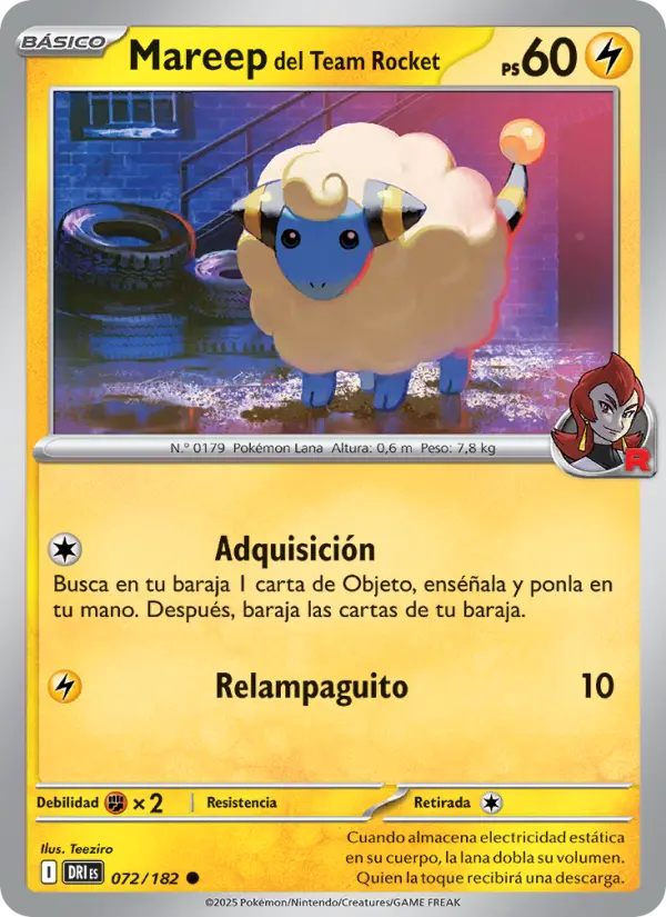 Mareep del Team Rocket