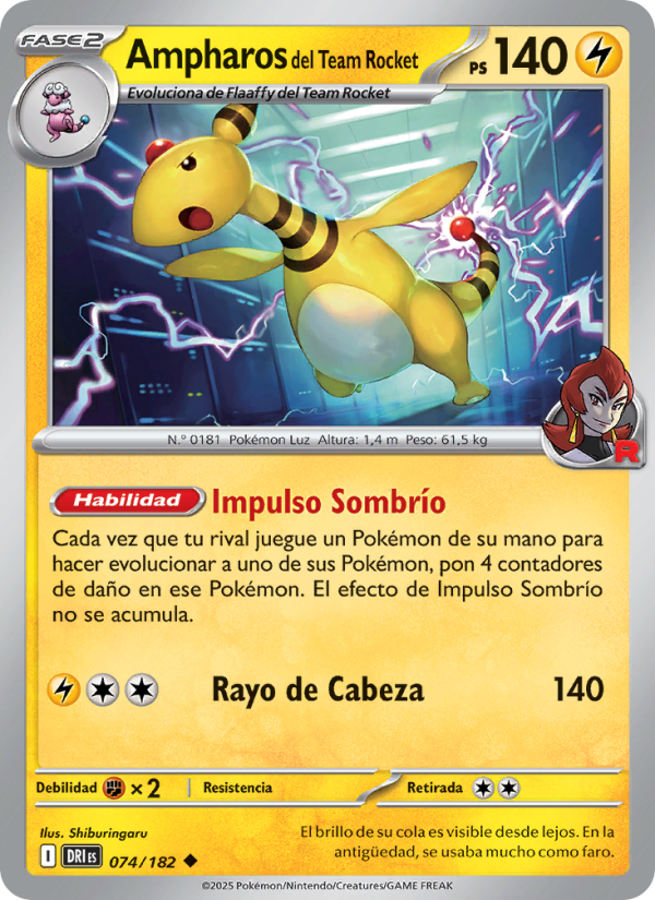 Ampharos del Team Rocket