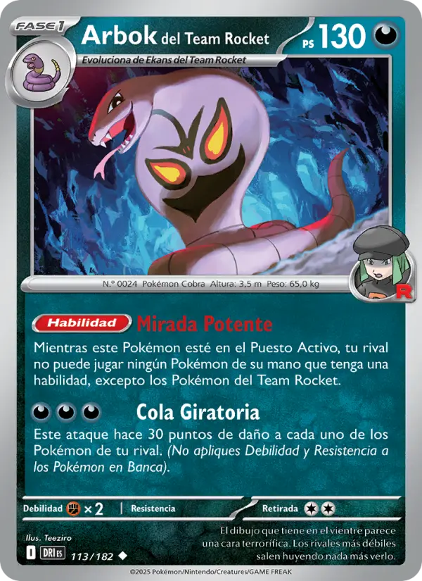 Arbok del Team Rocket