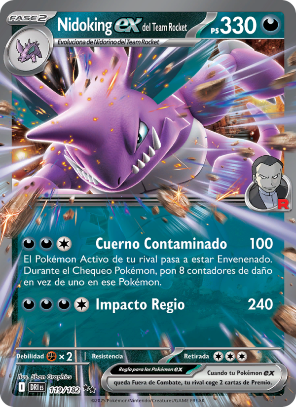 Nidoking ex del Team Rocket