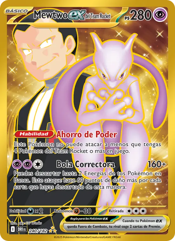 Mewtwo ex del Team Rocket