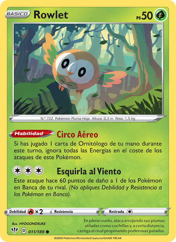 Rowlet from Oscuridad Incandescente