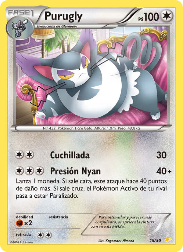 Purugly from Kit de Entrenador XY (Pikachu Enmascarada)