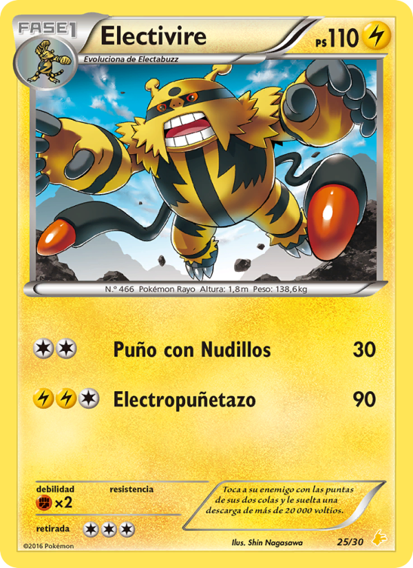 Electivire from Kit de Entrenador XY (Pikachu Enmascarada)