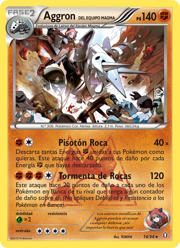 Team Magma's Aggron (Spanish)