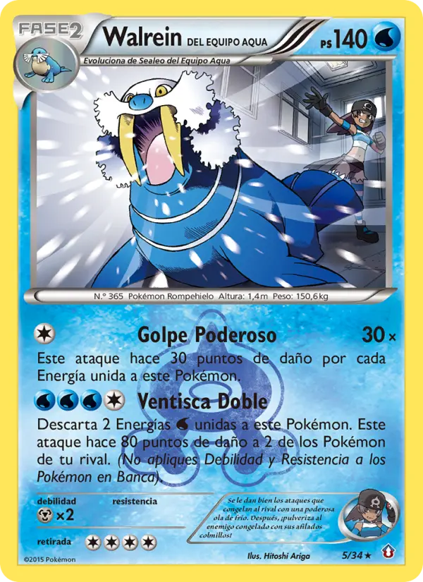 Team Aqua's Walrein (Spanish)