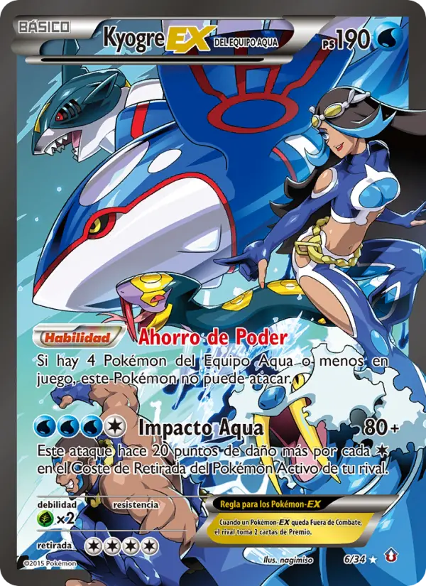 Team Aqua's Kyogre EX (Spanish)