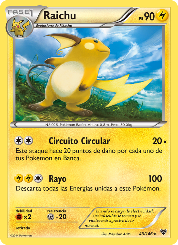 Raichu from XY