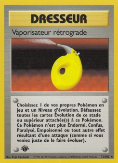 Vaporisateur rétrograde