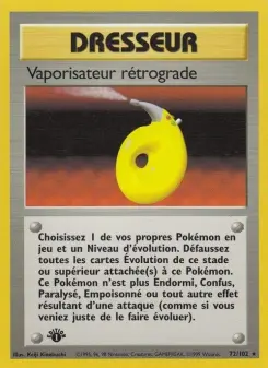 Vaporisateur rétrograde