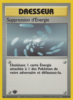 Suppression d'Énergie