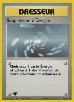 Suppression d'Énergie