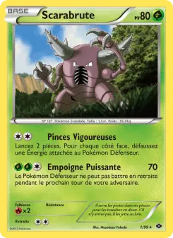Photo carte Pokemon Scarabrute Destinées Futures 1/99