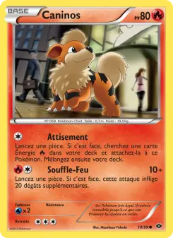 Photo carte Pokemon Caninos Destinées Futures 10/99