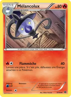 Photo carte Pokemon Mélancolux Destinées Futures 19/99