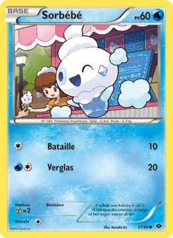 Carte Pokémon Sorbébé