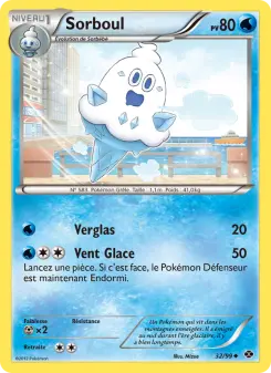 Photo carte Pokemon Sorboul Destinées Futures 32/99