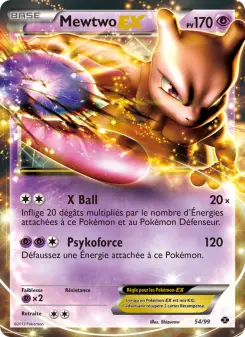 Photo carte Pokemon Mewtwo-EX Destinées Futures 54/99