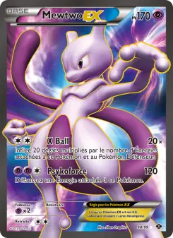 Carte Pokémon Mewtwo-EX