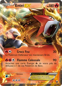 Carte Pokémon Entei-EX