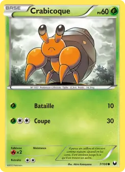 Carte Pokémon Crabicoque