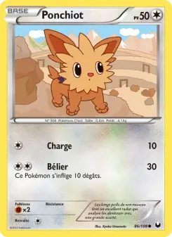 Carte Pokémon Ponchiot