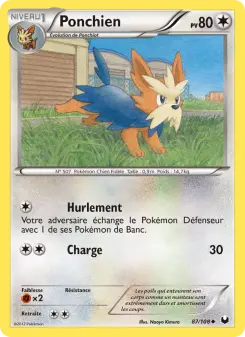 Carte Pokémon Ponchien