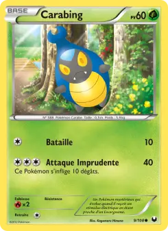 Photo carte Pokemon Carabing Explorateurs Obscurs 9/108