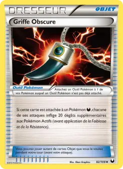 Photo carte Pokemon Griffe Obscure Explorateurs Obscurs 92/108
