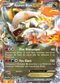 Carte Pokémon Kyurem Blanc EX