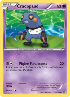 Carte Pokémon Cradopaud