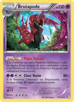 Carte Pokémon Brutapode