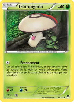 Photo carte Pokemon Trompignon Tempète Plasma 12/135