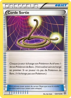 Photo carte Pokemon Corde Sortie Tempète Plasma 120/135