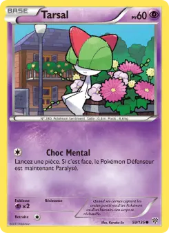 Photo carte Pokemon Tarsal Tempète Plasma 59/135