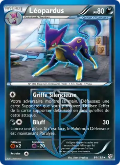 Photo carte Pokemon Léopardus Tempète Plasma 84/135
