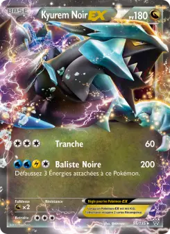 Carte Pokémon Kyurem Noir-EX