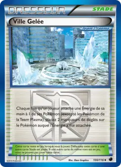 Photo carte Pokemon Ville Gelée Glaciation Plasma 100/116