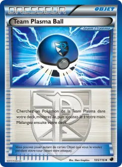Photo carte Pokemon Team Plasma Ball Glaciation Plasma 105/116
