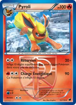 Photo carte Pokemon Pyroli Glaciation Plasma 12/116