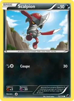 Carte Pokémon Scalpion