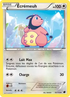 Photo carte Pokemon Écrémeuh Glaciation Plasma 93/116