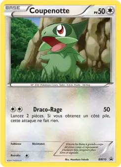 Photo carte Pokemon Coupenotte Promo BW BW10/101