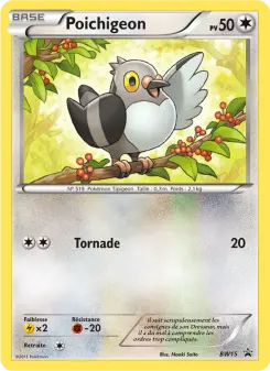 Photo carte Pokemon Poichigeon Promo BW BW15/101
