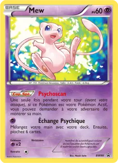 Photo carte Pokemon Mew Promo BW BW98/101