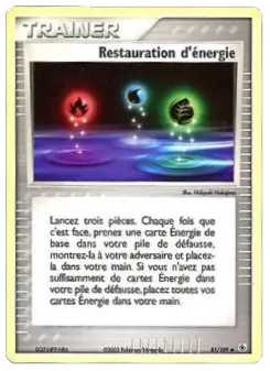 Restauration d'énergie