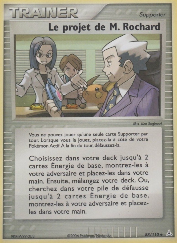 Le projet de M. Rochard