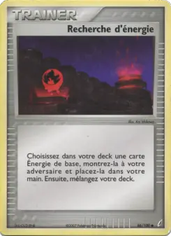 Recherche d'énergie