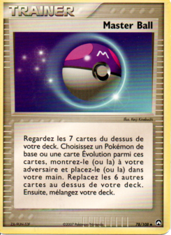 Master Ball from EX Gardiens du Pouvoir