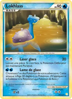 Photo carte Pokemon Lokhlass HeartGold SoulSilver 24/123